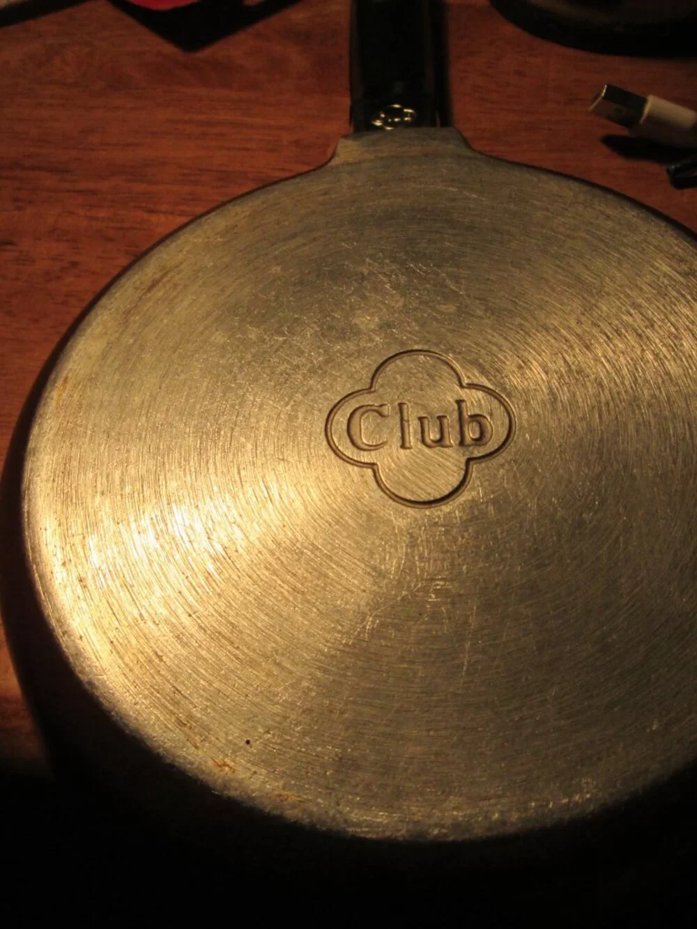 vtg club cast aluminum fry pan saute pan 6.5 in brown club